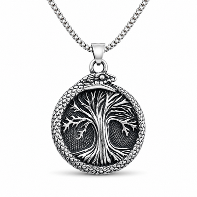 Ancient Tree Pendant Necklace - Necklace