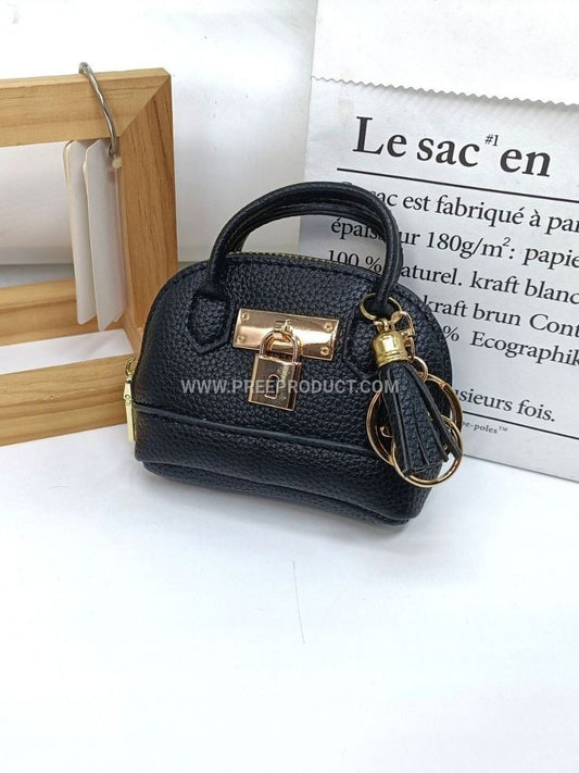 Dopamine-Inspired Shell PU Casual Handbag With Solid Color And Simple Hanging Charm