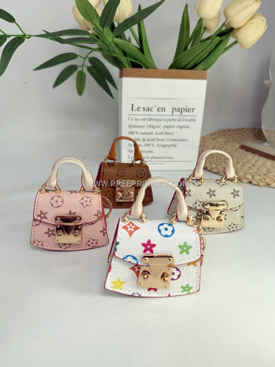 Mini PU Fan‑Print Coin Purse
