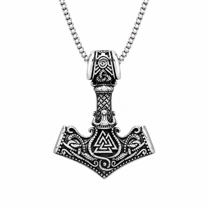 Hammer Pendant Chain Necklace - Necklace