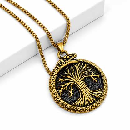 Ancient Tree Pendant Necklace - Necklace
