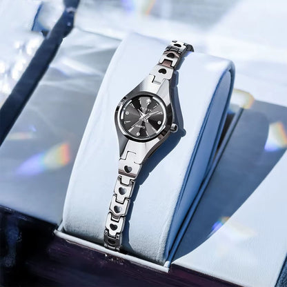 Women's Automatic Rose Gold Watch with Alloy Strap
