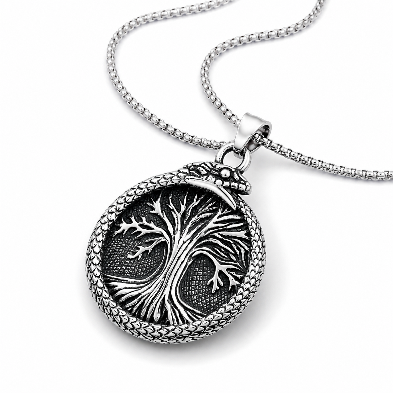 Ancient Tree Pendant Necklace - Necklace