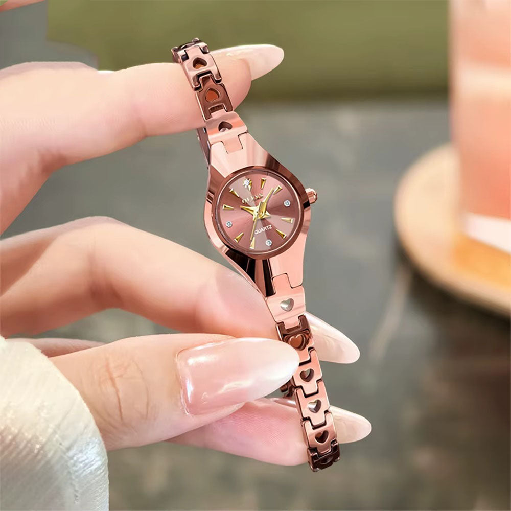Women's Automatic Rose Gold Watch with Alloy Strap