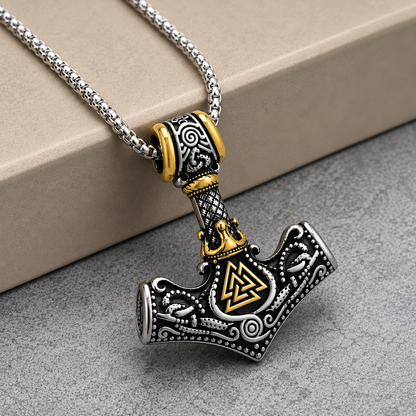 Hammer Pendant Chain Necklace - Necklace