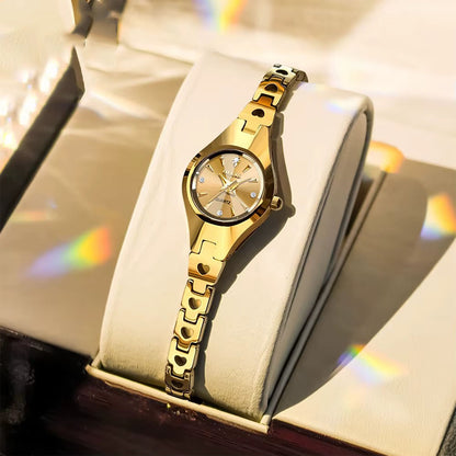 Women's Automatic Rose Gold Watch with Alloy Strap