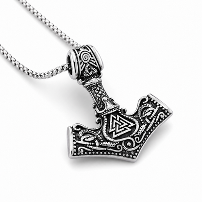 Hammer Pendant Chain Necklace - Necklace