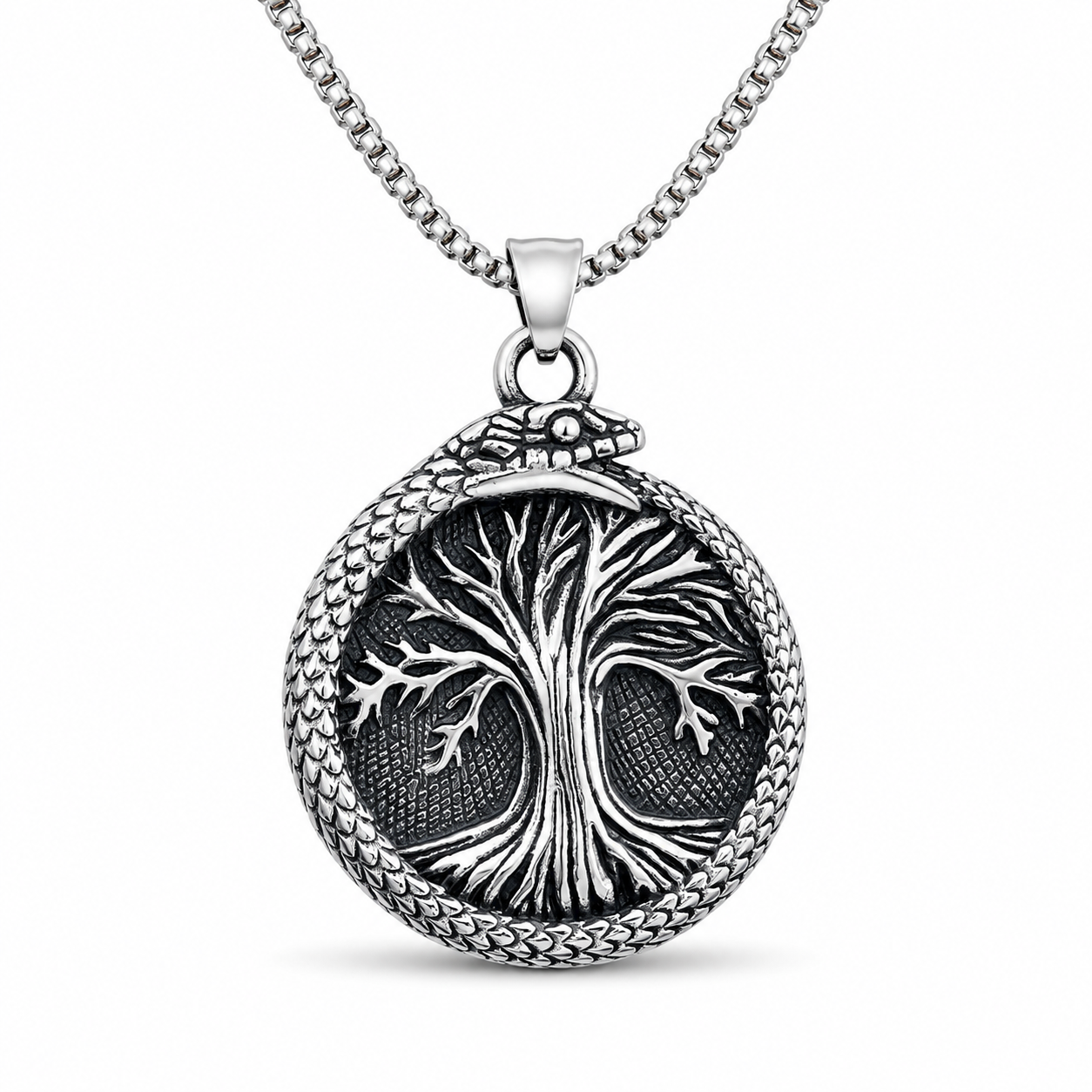 Ancient Tree Pendant Necklace - Necklace