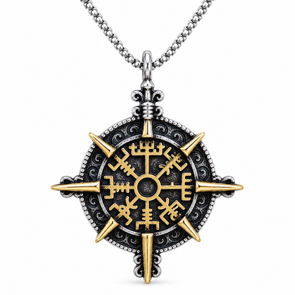 Direction Pendant Chain Necklace - Necklace