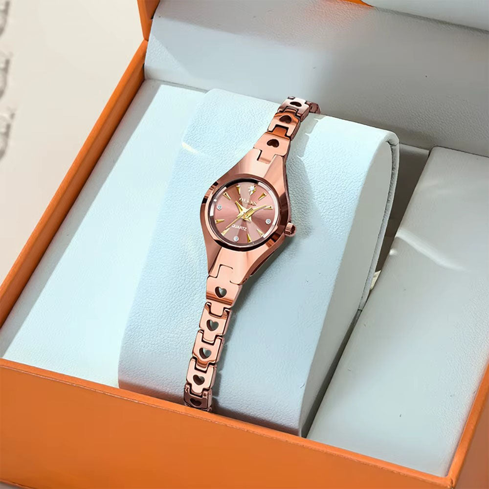 Women's Automatic Rose Gold Watch with Alloy Strap