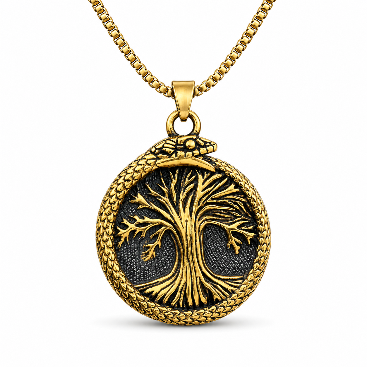Ancient Tree Pendant Necklace - Necklace