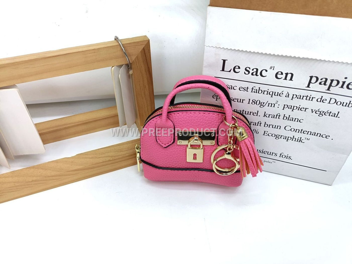 Dopamine-Inspired Shell PU Casual Handbag With Solid Color And Simple Hanging Charm