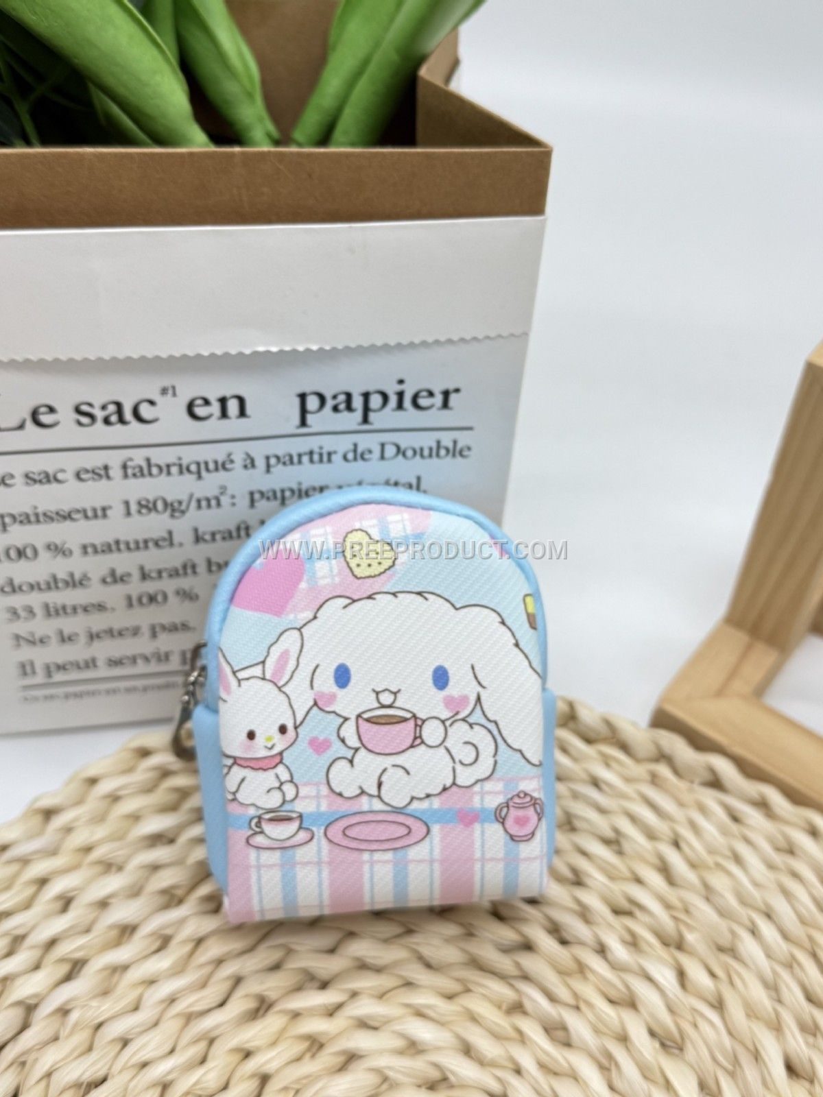 Sanrio PU Mini Cartoon Key Pouch with Coin Storage