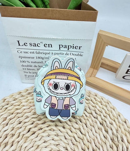 Mini PU Cartoon Backpack Charm Pouch – Light Expandable Organizer