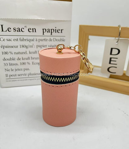 Polyurethane Candy-Colored Mini Coin & Key Pouch
