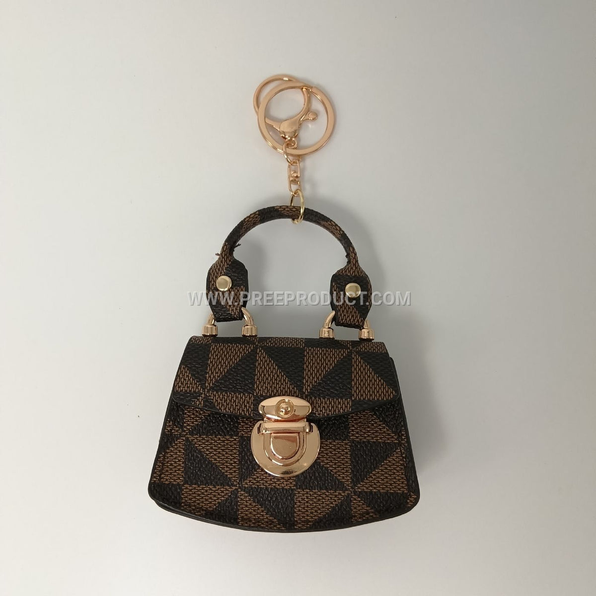 Mini PU Pouch with Keychain Loop – Trendy Small Carryall