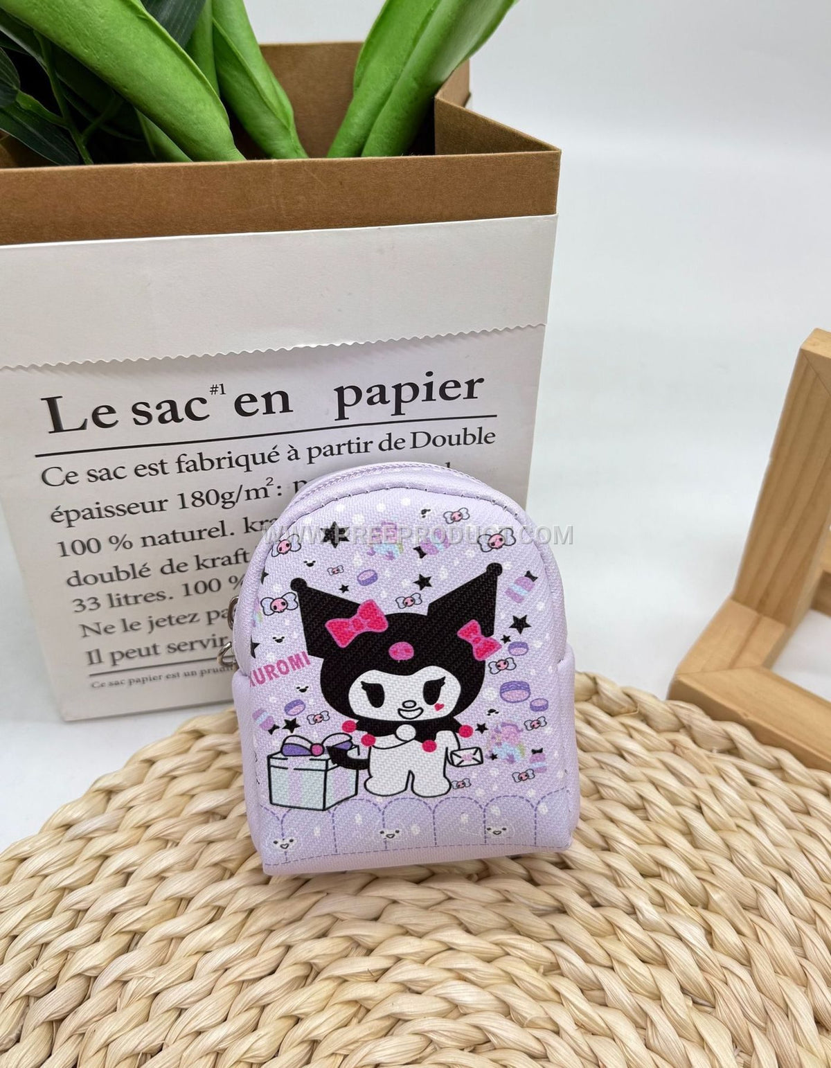 Sanrio PU Mini Cartoon Key Pouch with Coin Storage