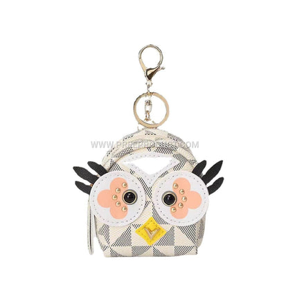 Owl PU Mini Coin Purse With Bluetooth Earphone And Key Holder