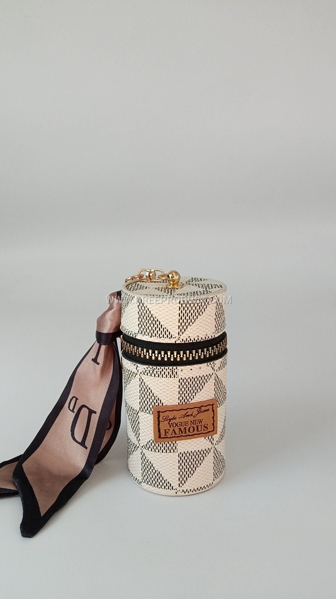 Mini PU Luxury Wallet Pendant with Earphone Pocket and Lipstick