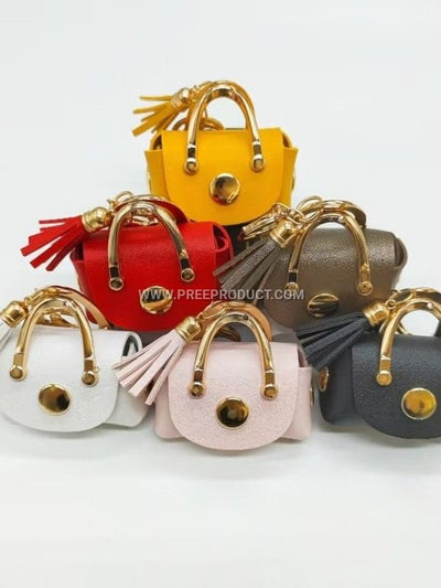 Korean-Style PU Mini Coin Purse with Bluetooth Earphone Pocket