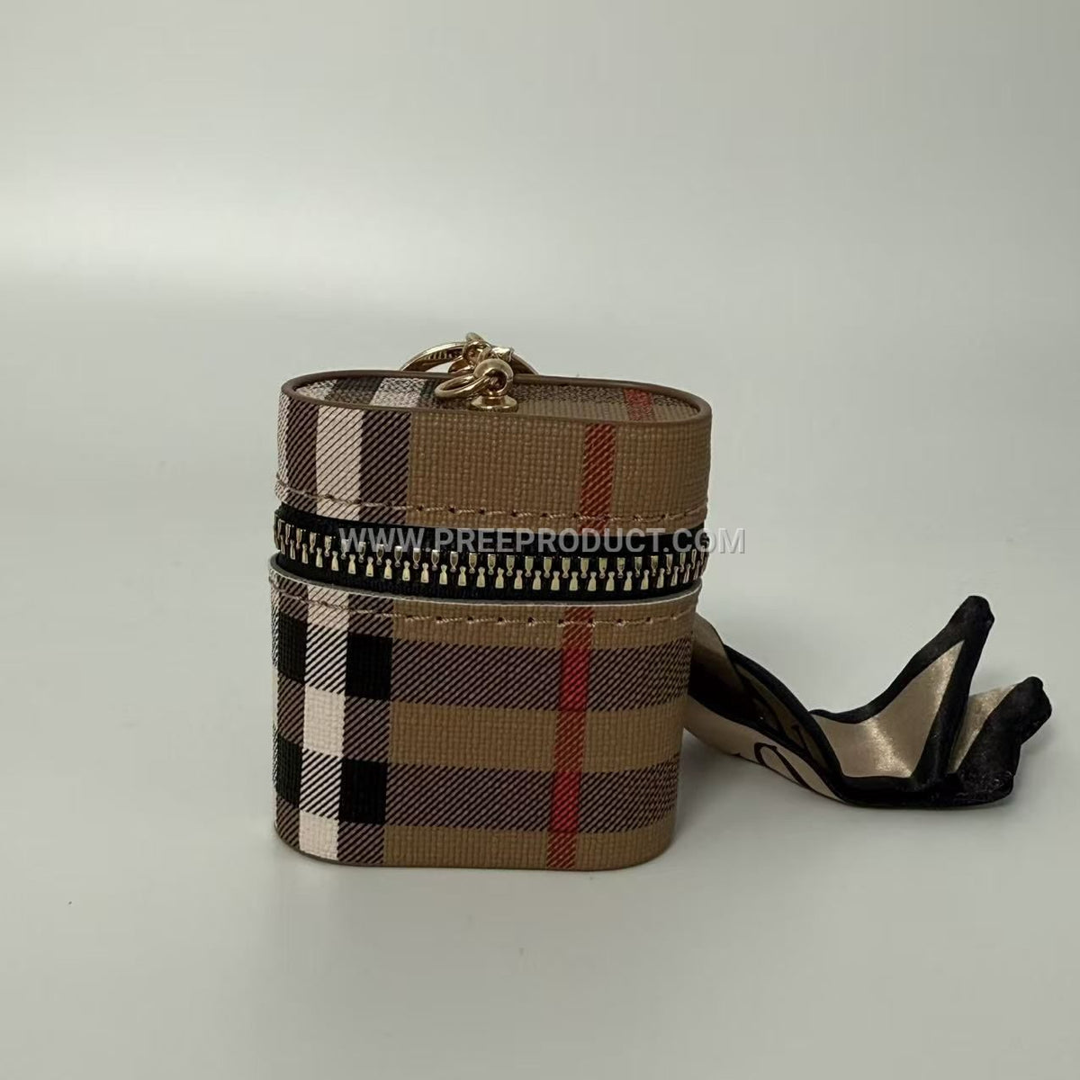Urban Minimalist PU Stripe Mini Coin Purse With Earphone And Key Holder