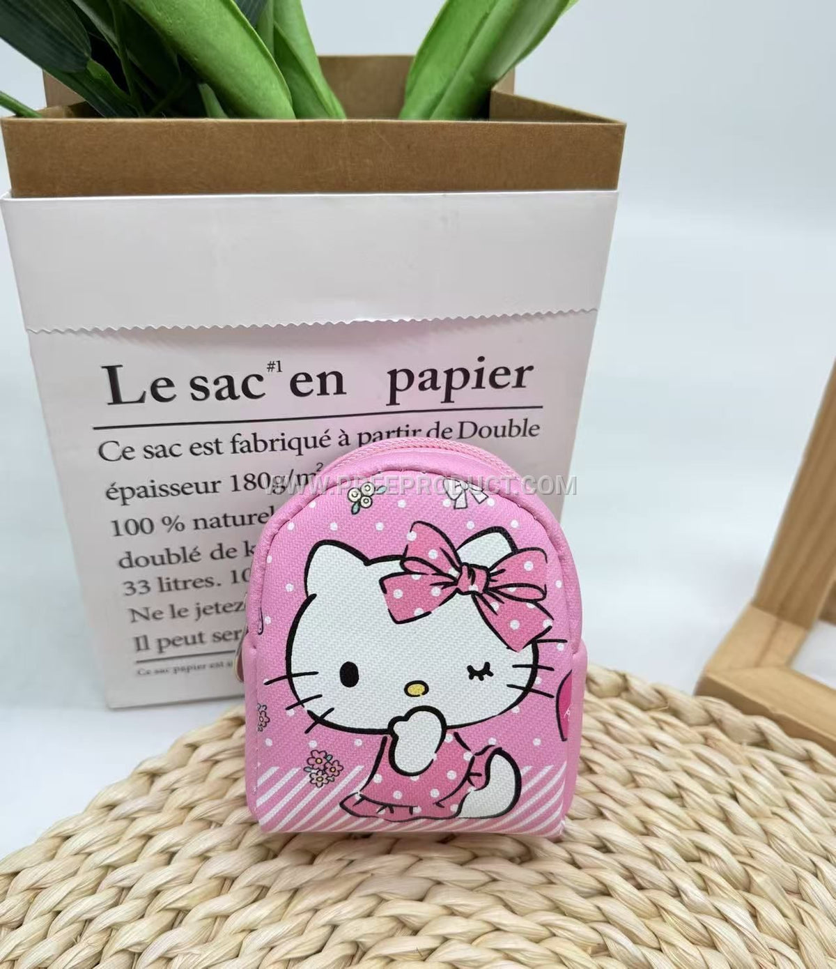 Sanrio PU Mini Cartoon Key Pouch with Coin Storage