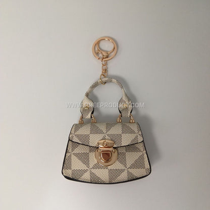 Mini PU Pouch with Keychain Loop – Trendy Small Carryall