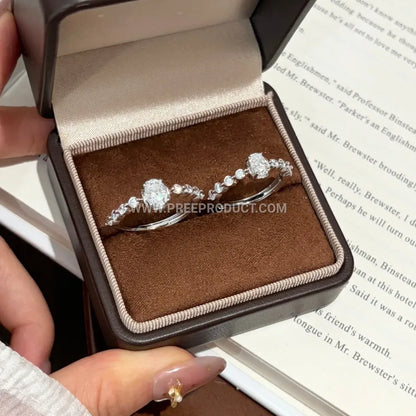 Elegant Oval Cut Moissanite Solitaire Ring Mount in Sterling Silver