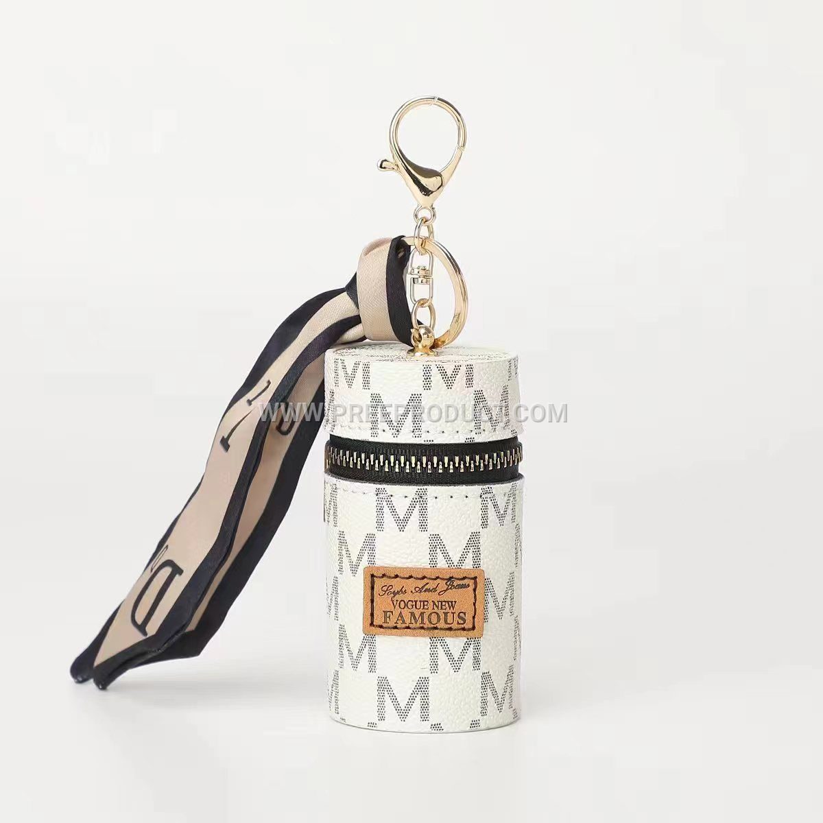 Vintage European Mini Bucket Wallet with Keychain and Earphone Pouch