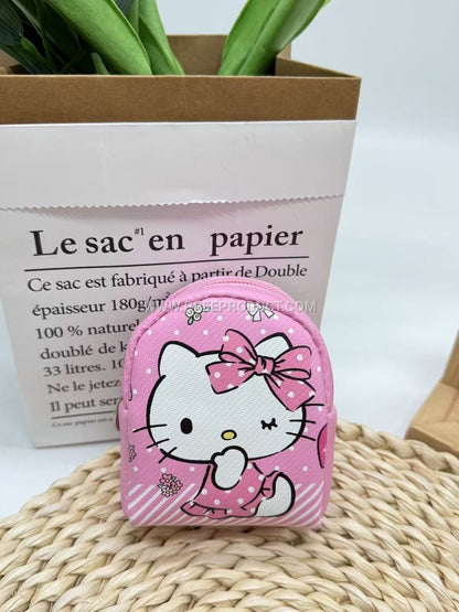 Sanrio PU Mini Cartoon Key Pouch with Coin Storage