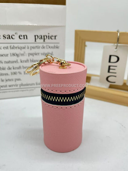 Polyurethane Candy-Colored Mini Coin & Key Pouch