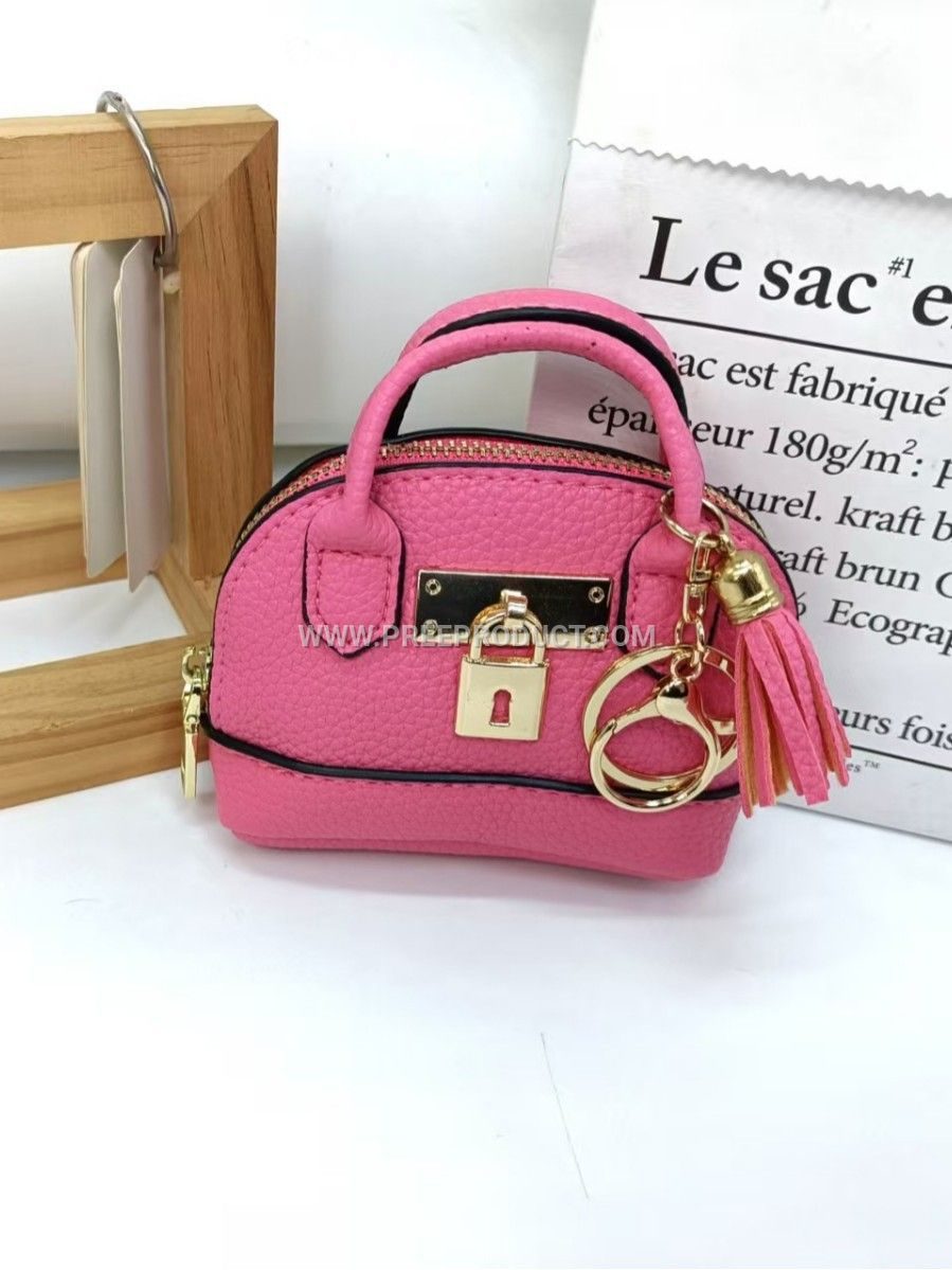 Dopamine-Inspired Shell PU Casual Handbag With Solid Color And Simple Hanging Charm