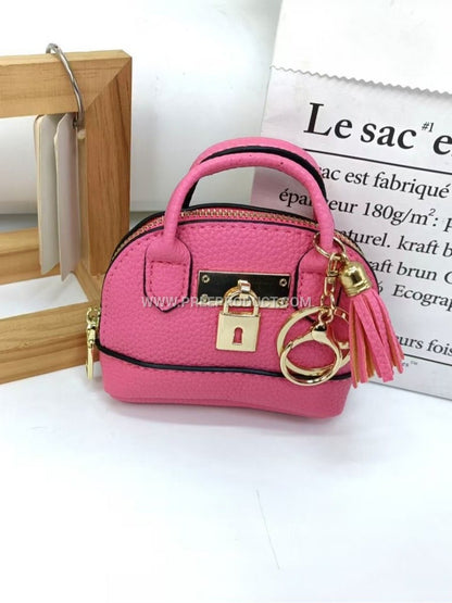 Dopamine-Inspired Shell PU Casual Handbag With Solid Color And Simple Hanging Charm