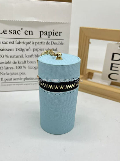 Polyurethane Candy-Colored Mini Coin & Key Pouch