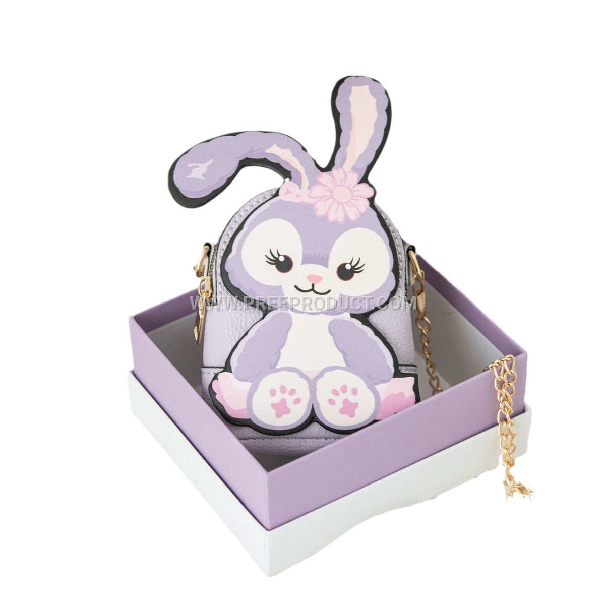 INS‑Style PU Mini Crossbody Coin Pouch with Cartoon Star Charm