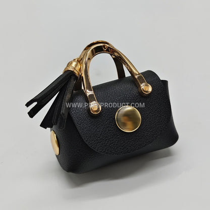 Korean-Style PU Mini Coin Purse with Bluetooth Earphone Pocket