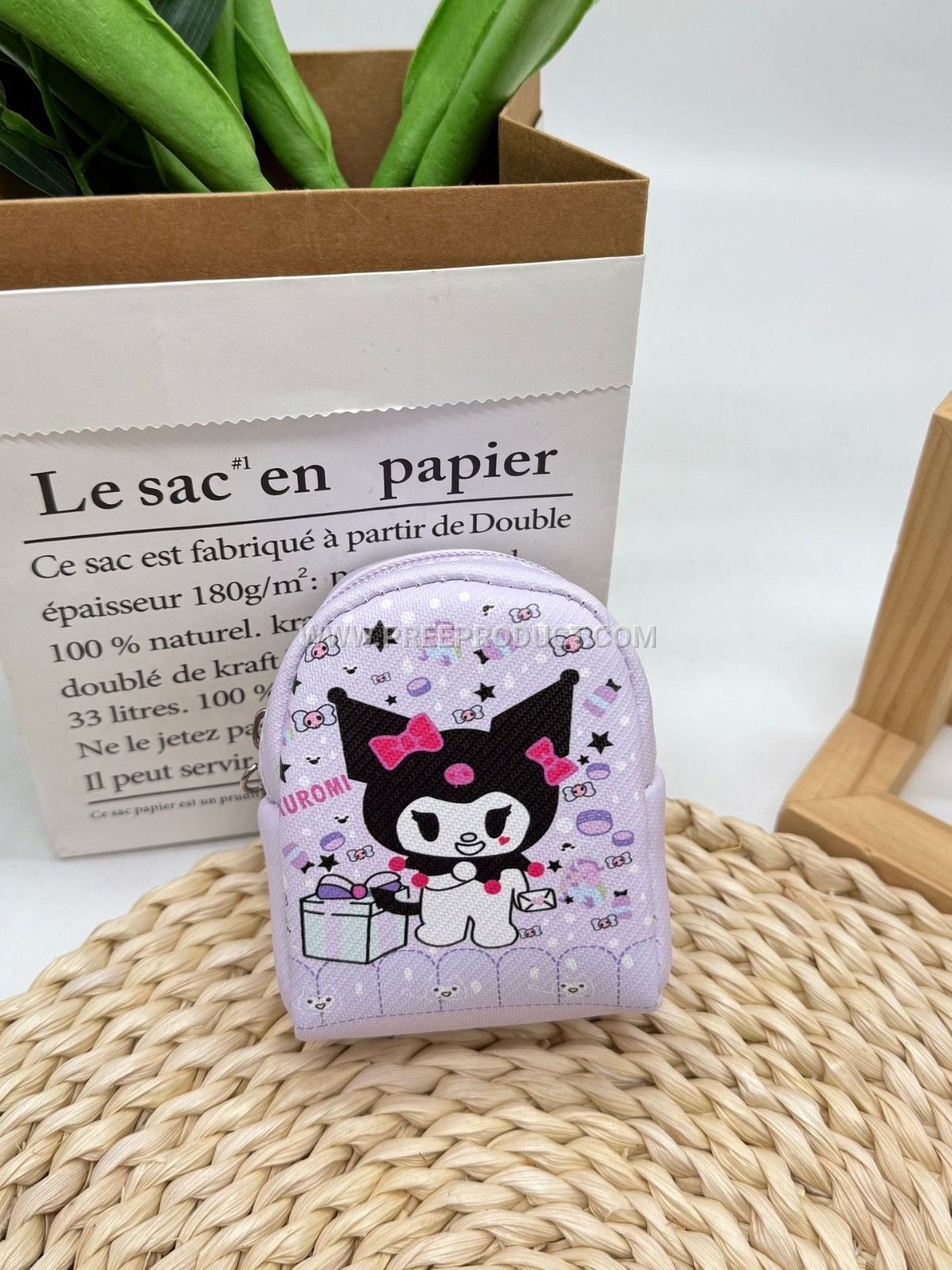 Sanrio PU Mini Cartoon Key Pouch with Coin Storage