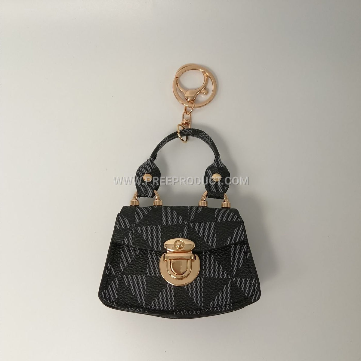 Mini PU Pouch with Keychain Loop – Trendy Small Carryall