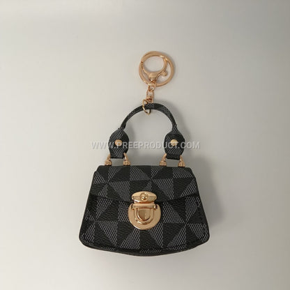 Mini PU Pouch with Keychain Loop – Trendy Small Carryall