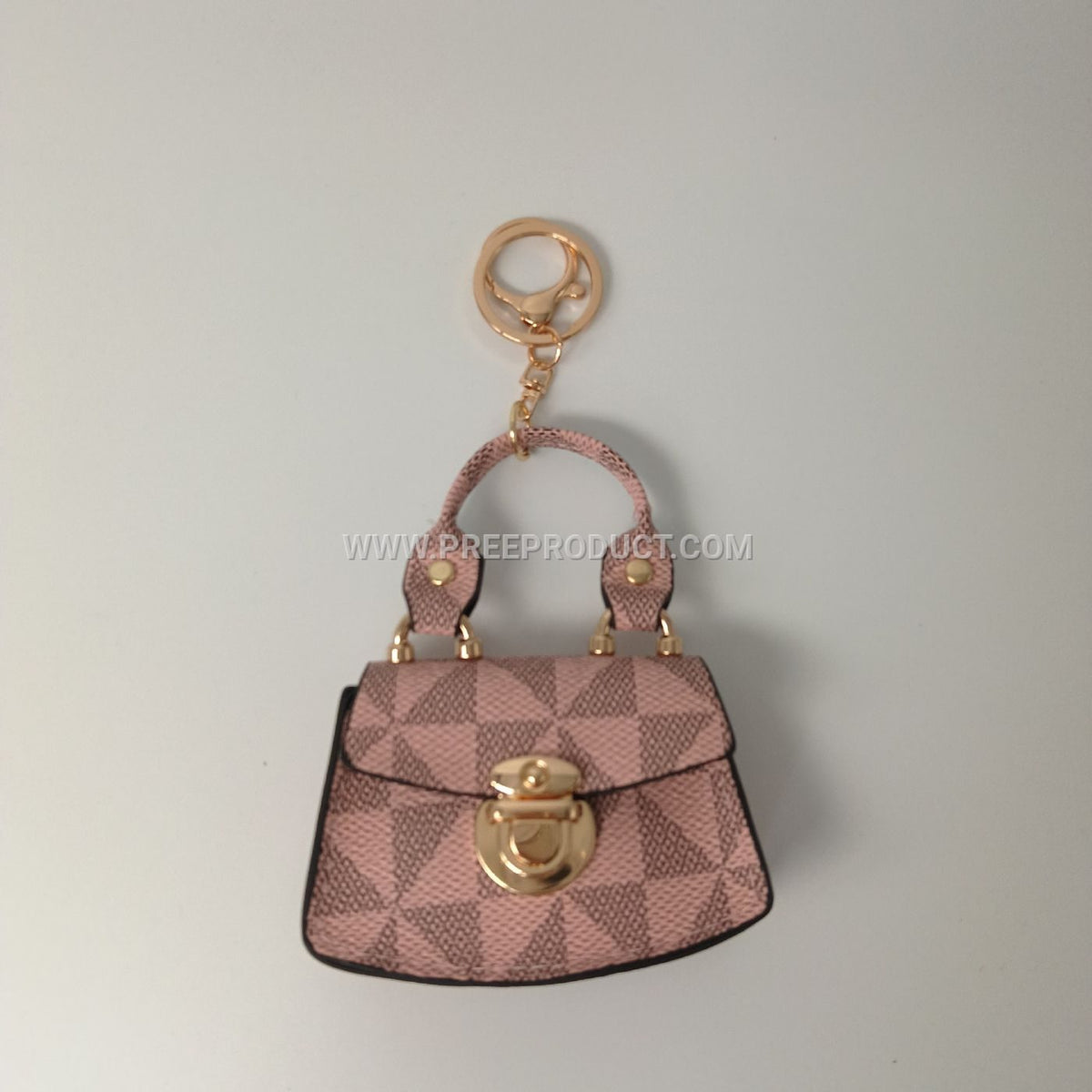 Mini PU Pouch with Keychain Loop – Trendy Small Carryall