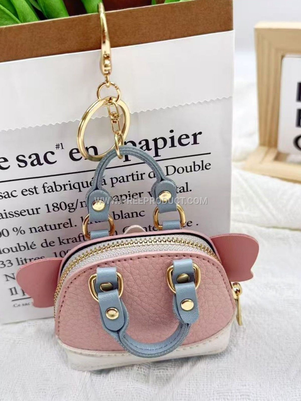 Mini PU Elephant and Dog Graphic Pouch – Cute Cartoon Carry
