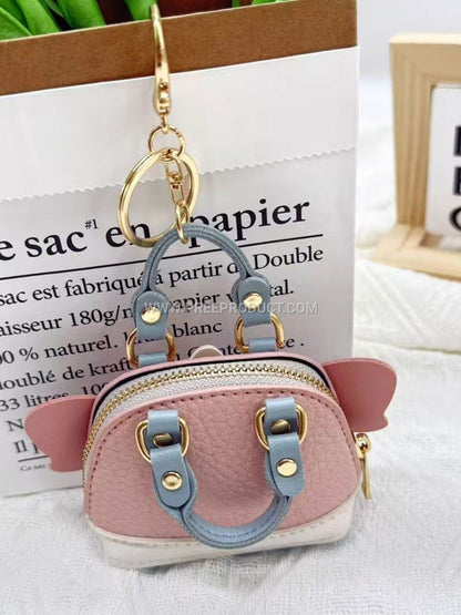 Mini PU Elephant and Dog Graphic Pouch – Cute Cartoon Carry