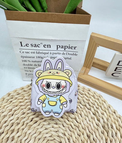 Mini PU Cartoon Backpack Charm Pouch – Light Expandable Organizer