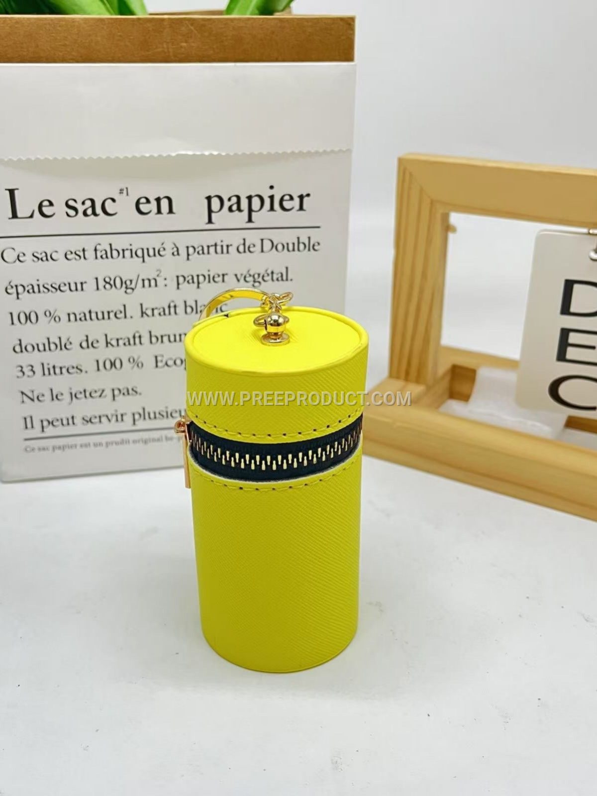 Polyurethane Candy-Colored Mini Coin & Key Pouch