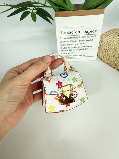 Mini PU Fan‑Print Coin Purse