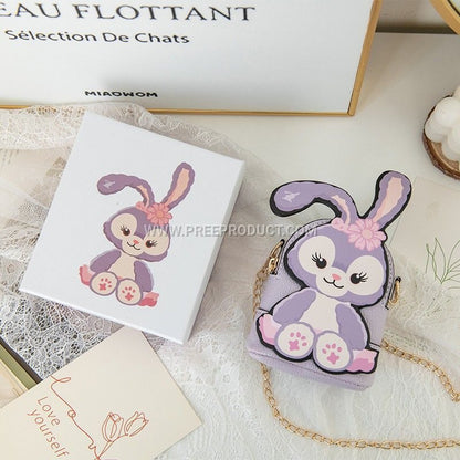 INS‑Style PU Mini Crossbody Coin Pouch with Cartoon Star Charm