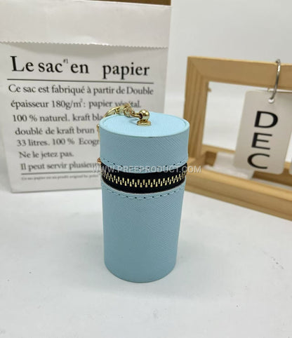 Polyurethane Candy-Colored Mini Coin & Key Pouch